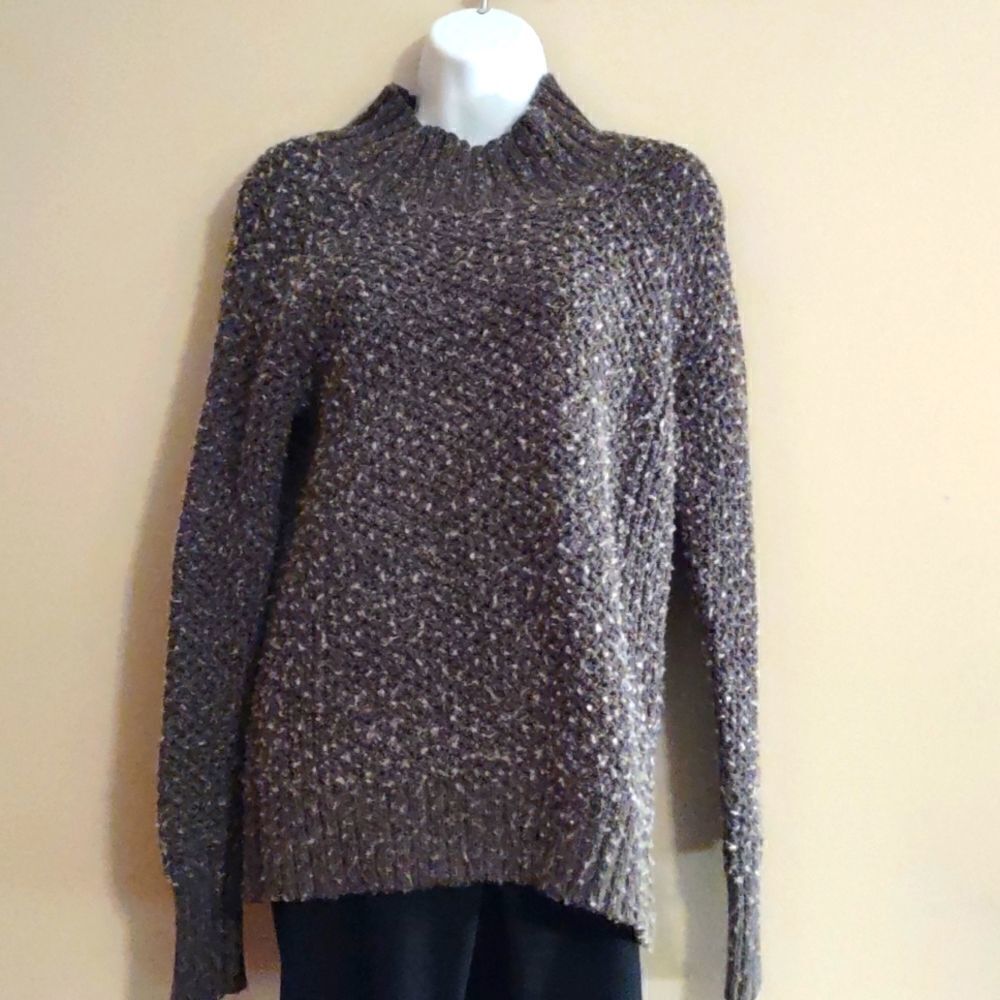 American Eagle‎ Outfitters Women's Size S Sweater oversized nubby chunky gray